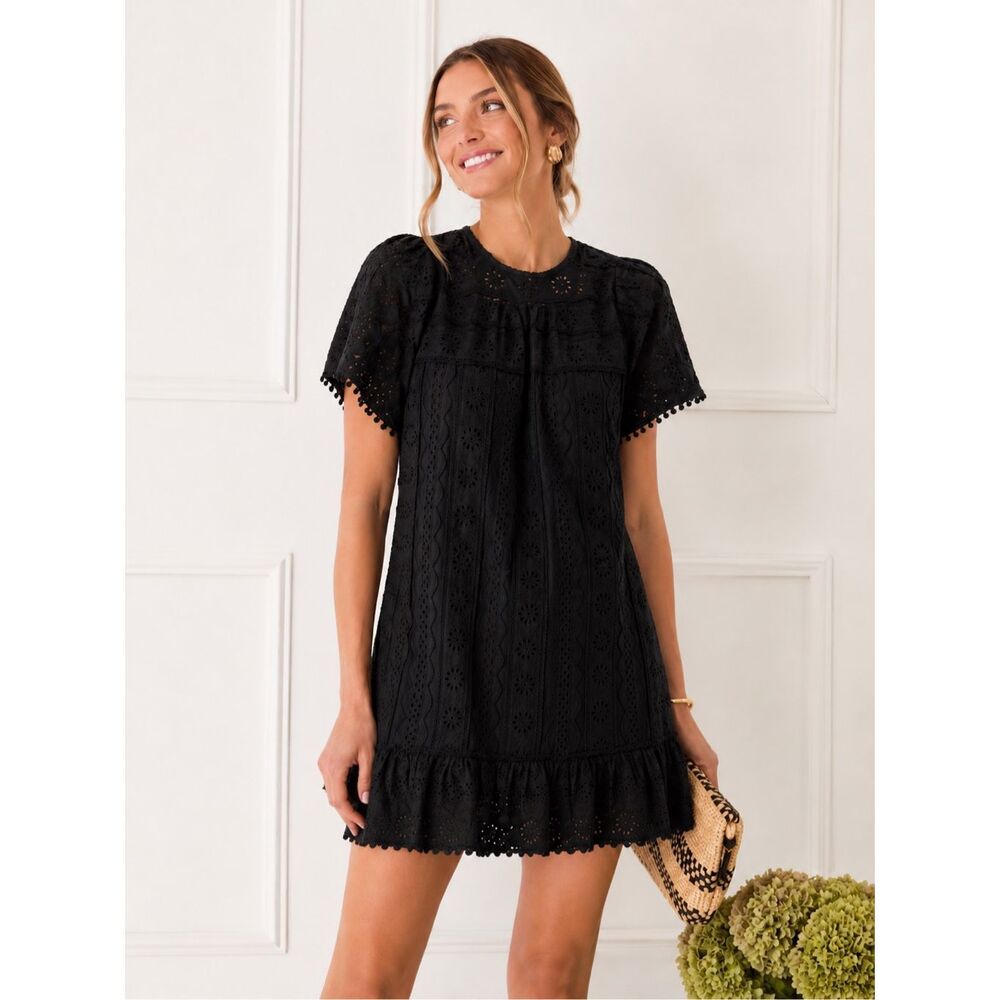 NWOT Sea NY eyelet mini dress , Sz 4, $368